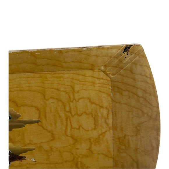 Vintage HASKO Flying Mallard Ducks Lithographed Wood Trays Display Lot of (5) - Picture 7 of 12